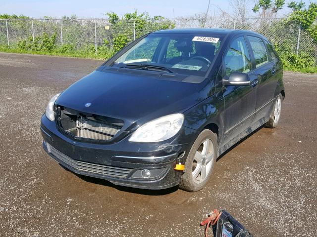 WDDFH33X38J283180 - 2008 MERCEDES-BENZ B200 BLACK photo 2