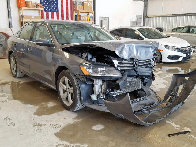 1VWAS7A3XFC113667 - 2015 VOLKSWAGEN PASSAT S GRAY photo 1