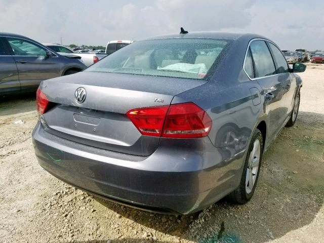 1VWAS7A3XFC113667 - 2015 VOLKSWAGEN PASSAT S GRAY photo 4