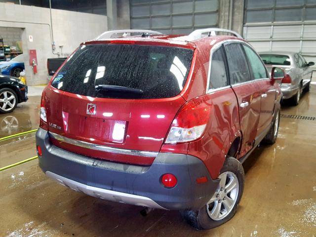 3GSCL33P68S691302 - 2008 SATURN VUE XE BURGUNDY photo 4