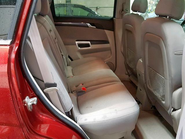 3GSCL33P68S691302 - 2008 SATURN VUE XE BURGUNDY photo 6