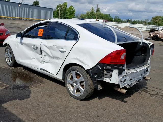 YV1622FS4C2034423 - 2012 VOLVO S60 T5 WHITE photo 3