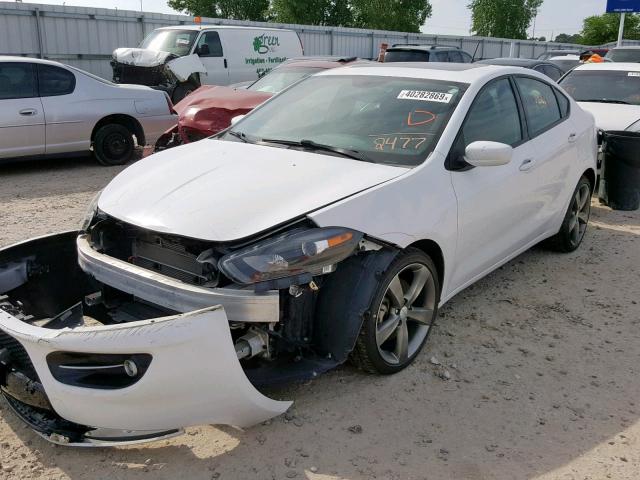 1C3CDFBA8DD322477 - 2013 DODGE DART SXT WHITE photo 2