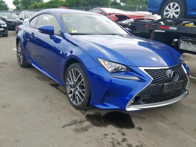 JTHS85BC1J5004440 - 2018 LEXUS RC 300 BLUE photo 1