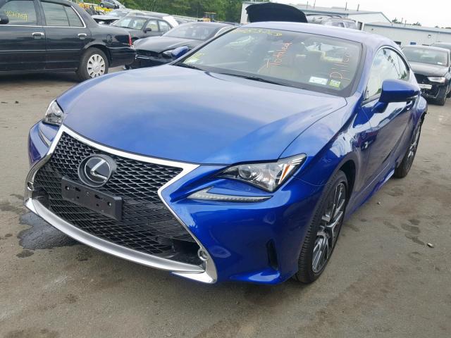 JTHS85BC1J5004440 - 2018 LEXUS RC 300 BLUE photo 2