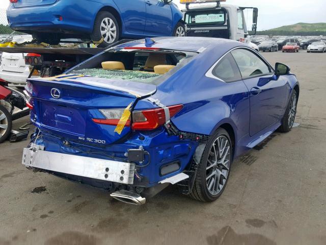 JTHS85BC1J5004440 - 2018 LEXUS RC 300 BLUE photo 4