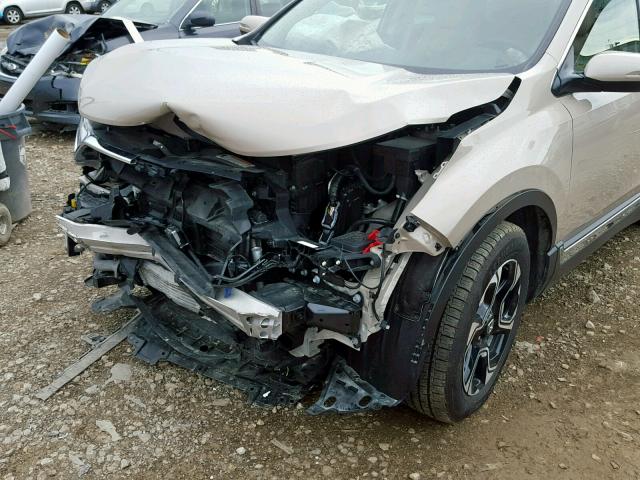 5J6RW2H90HL048199 - 2017 HONDA CR-V TOURI TAN photo 9