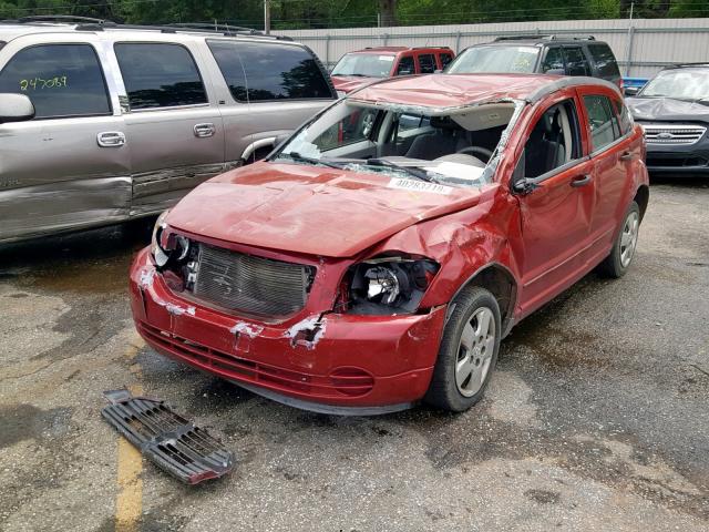 1B3HB28BX7D177805 - 2007 DODGE CALIBER RED photo 2