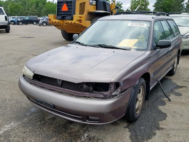 4S3BK6355S7316050 - 1995 SUBARU LEGACY L BROWN photo 2