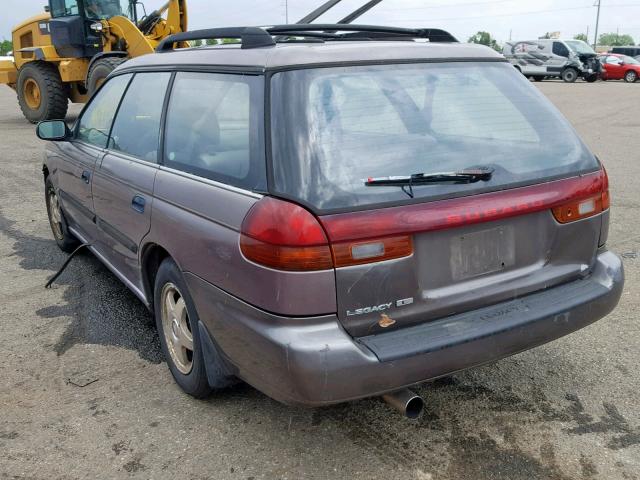 4S3BK6355S7316050 - 1995 SUBARU LEGACY L BROWN photo 3