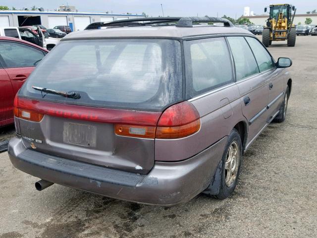 4S3BK6355S7316050 - 1995 SUBARU LEGACY L BROWN photo 4