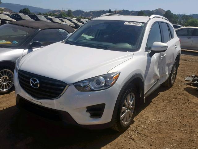 JM3KE2BY3G0764760 - 2016 MAZDA CX-5 SPORT WHITE photo 2