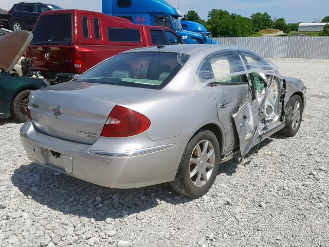 2G4WE587661221198 - 2006 BUICK LACROSSE C SILVER photo 4