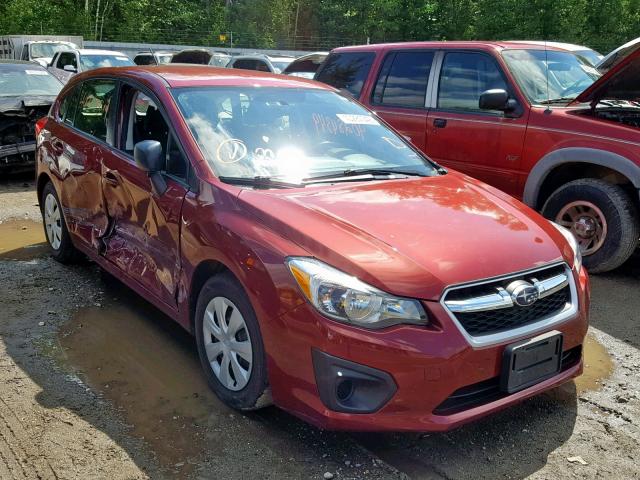 JF1GPAA69EH327529 - 2014 SUBARU IMPREZA MAROON photo 1