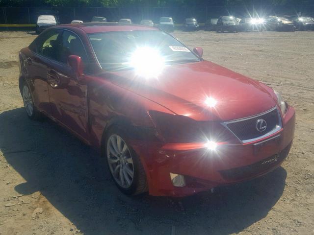 JTHCK262975009996 - 2007 LEXUS IS 250 RED photo 1