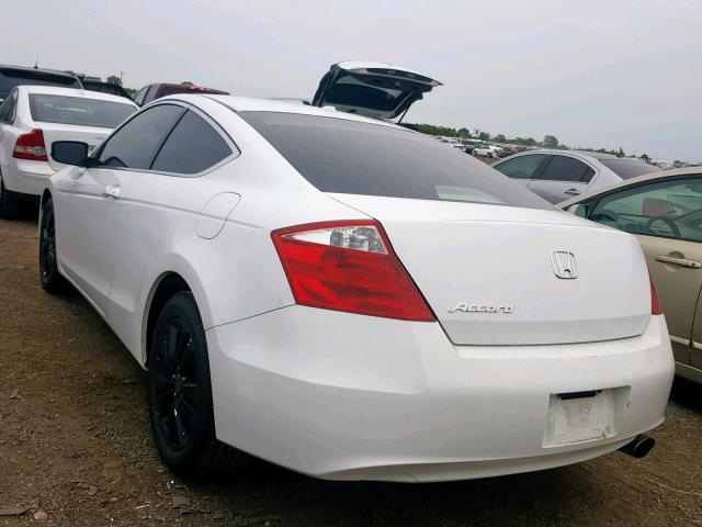 1HGCS12898A005978 - 2008 HONDA ACCORD EXL WHITE photo 3