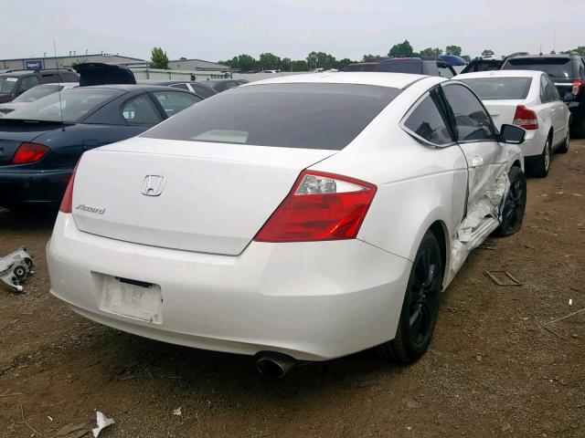 1HGCS12898A005978 - 2008 HONDA ACCORD EXL WHITE photo 4