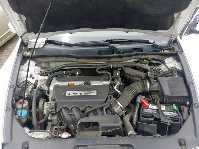 1HGCS12898A005978 - 2008 HONDA ACCORD EXL WHITE photo 7