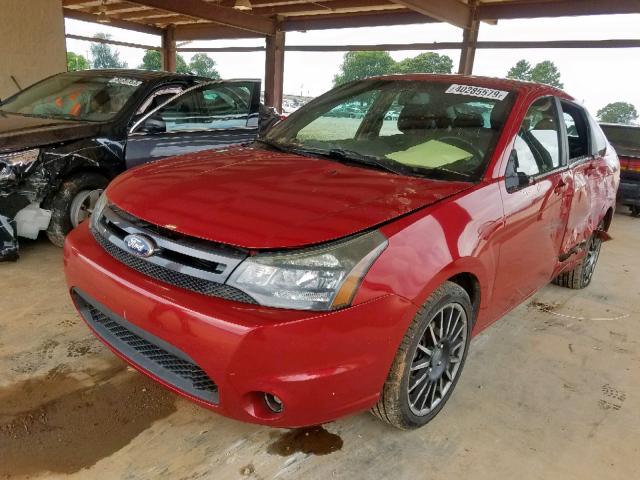 1FAHP3GNXBW168381 - 2011 FORD FOCUS SES RED photo 2