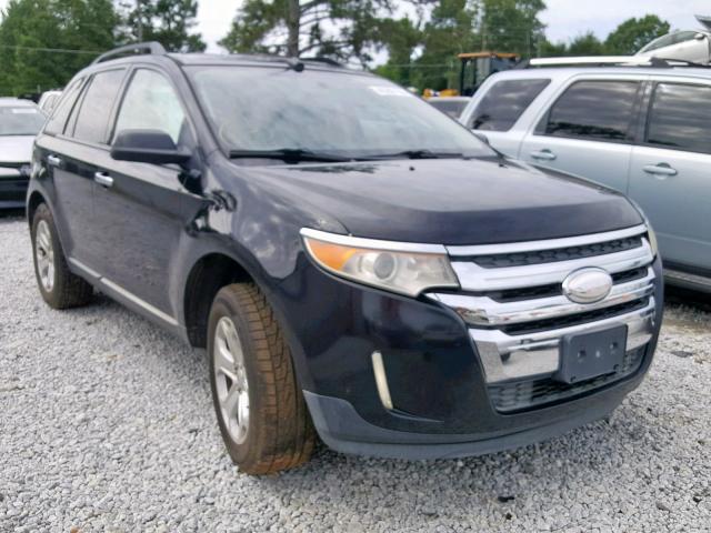 2FMDK4JC2BBB57845 - 2011 FORD EDGE SEL BLACK photo 1