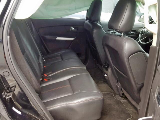 2FMDK4JC2BBB57845 - 2011 FORD EDGE SEL BLACK photo 6