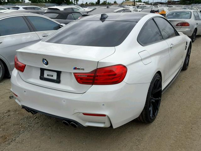 WBS3R9C52FK332168 - 2015 BMW M4 WHITE photo 4