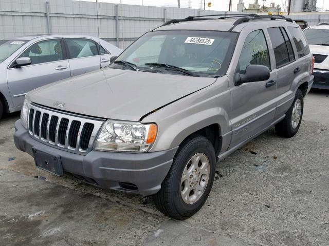 1J4GX48S31C540721 - 2001 JEEP GRAND CHER BEIGE photo 2