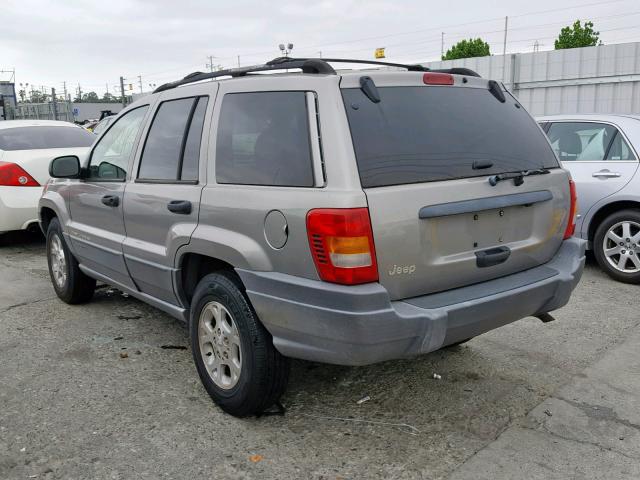 1J4GX48S31C540721 - 2001 JEEP GRAND CHER BEIGE photo 3