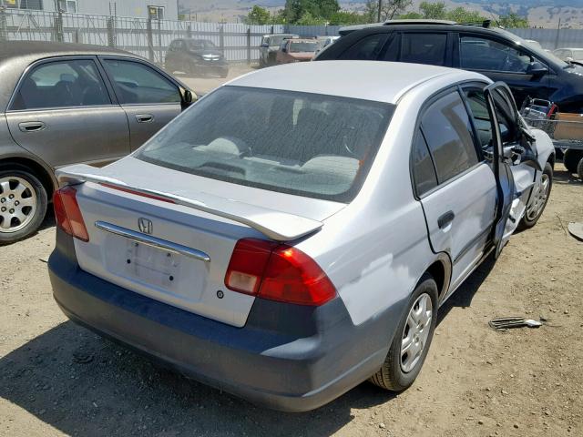 2HGES16162H558697 - 2002 HONDA CIVIC DX GRAY photo 4