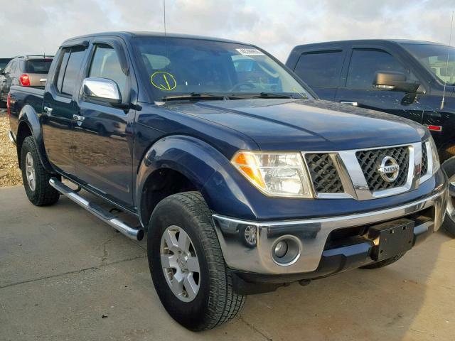 1N6AD07W77C455114 - 2007 NISSAN FRONTIER C BLUE photo 1