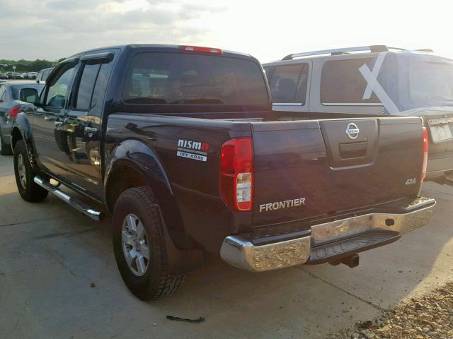 1N6AD07W77C455114 - 2007 NISSAN FRONTIER C BLUE photo 3