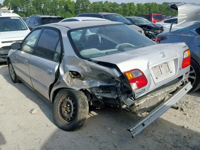 2HGEJ6618YH548942 - 2000 HONDA CIVIC BASE SILVER photo 3