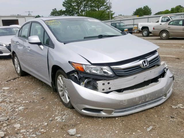 2HGFB2F93CH569142 - 2012 HONDA CIVIC EXL SILVER photo 1