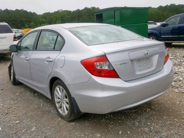 2HGFB2F93CH569142 - 2012 HONDA CIVIC EXL SILVER photo 3