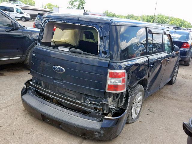 2FMGK5BC0ABA63138 - 2010 FORD FLEX SE BLUE photo 4