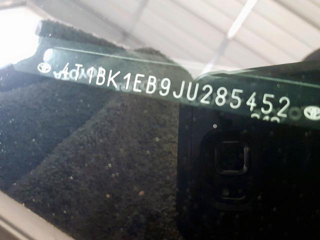 4T1BK1EB9JU285452 - 2018 TOYOTA AVALON XLE SILVER photo 10