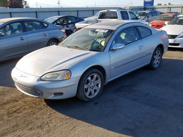 4C3AG52H12E151745 - 2002 CHRYSLER SEBRING LX SILVER photo 2