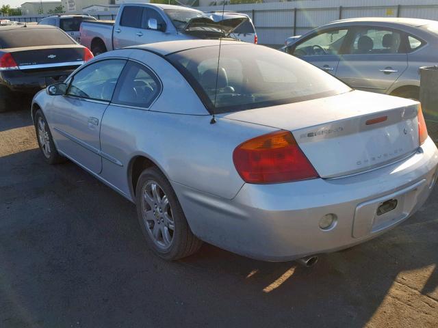 4C3AG52H12E151745 - 2002 CHRYSLER SEBRING LX SILVER photo 3