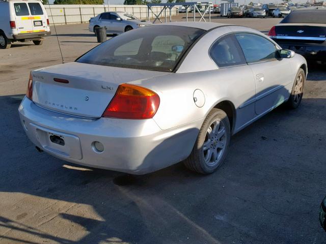 4C3AG52H12E151745 - 2002 CHRYSLER SEBRING LX SILVER photo 4