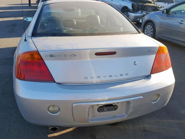 4C3AG52H12E151745 - 2002 CHRYSLER SEBRING LX SILVER photo 6