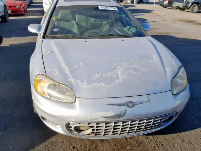 4C3AG52H12E151745 - 2002 CHRYSLER SEBRING LX SILVER photo 9