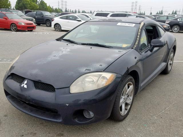 4A3AK24F07E008974 - 2007 MITSUBISHI ECLIPSE GS BLACK photo 2