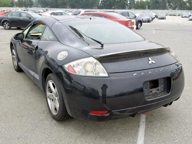 4A3AK24F07E008974 - 2007 MITSUBISHI ECLIPSE GS BLACK photo 3