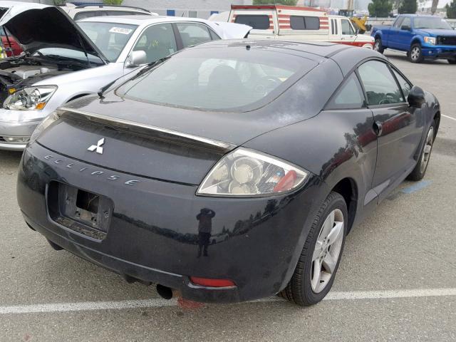 4A3AK24F07E008974 - 2007 MITSUBISHI ECLIPSE GS BLACK photo 4