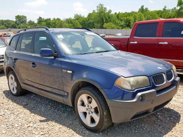 WBXPA93494WC30126 - 2004 BMW X3 3.0I BLUE photo 1