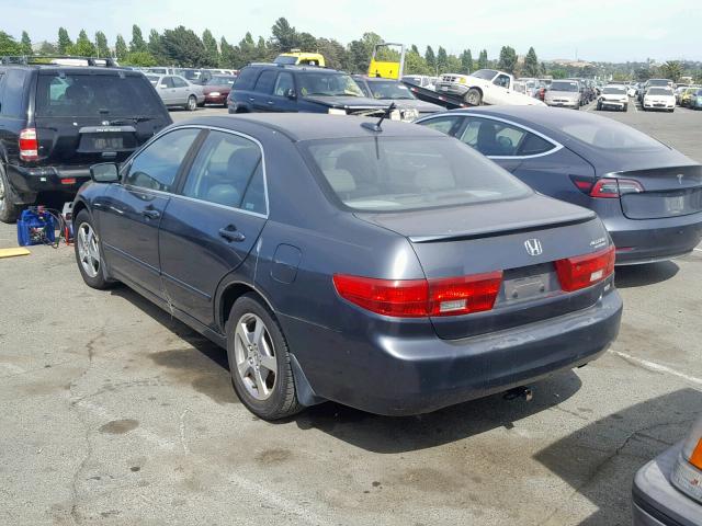 JHMCN36495C015479 - 2005 HONDA ACCORD HYB CHARCOAL photo 3