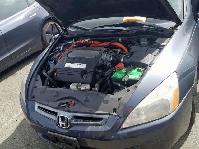 JHMCN36495C015479 - 2005 HONDA ACCORD HYB CHARCOAL photo 7