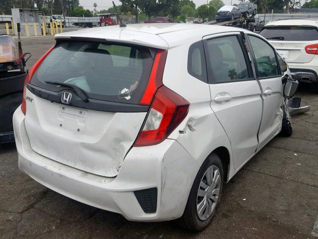 3HGGK5H56HM710696 - 2017 HONDA FIT LX WHITE photo 4