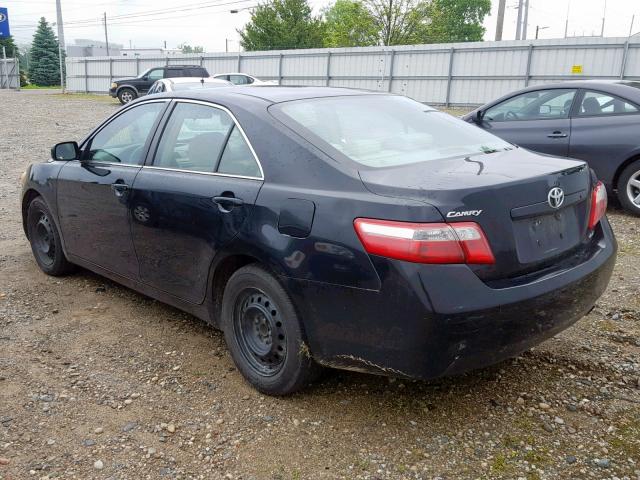 4T1BE46K57U537052 - 2007 TOYOTA CAMRY NEW BLACK photo 3