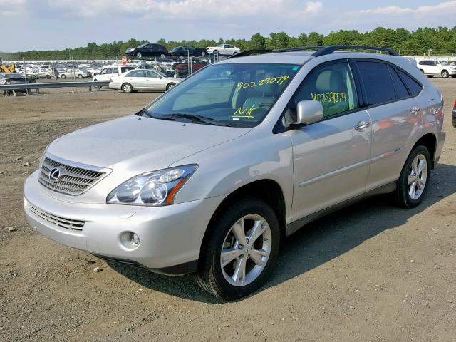 JTJGW31UX82851624 - 2008 LEXUS RX 400H SILVER photo 2